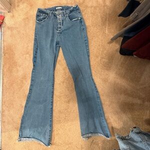 Good American Flare Jeans in Classic Blue